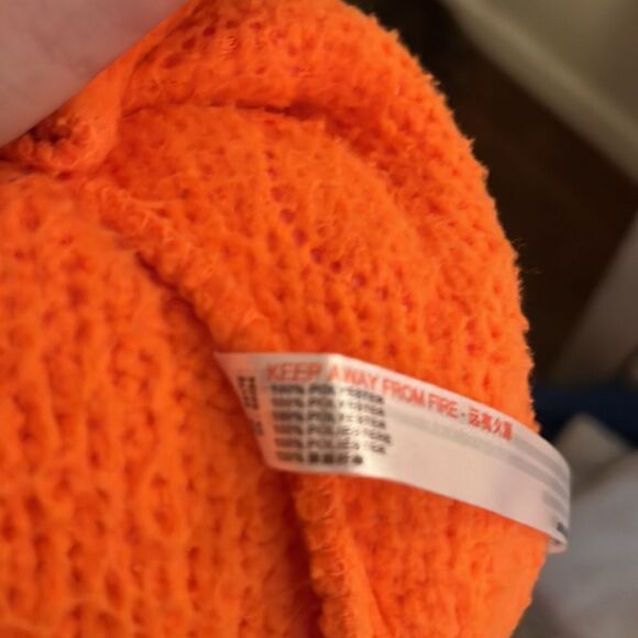 Urban Outfitters Out From Under Orange Fleece Hooded Jacket - Picture 11 of 11